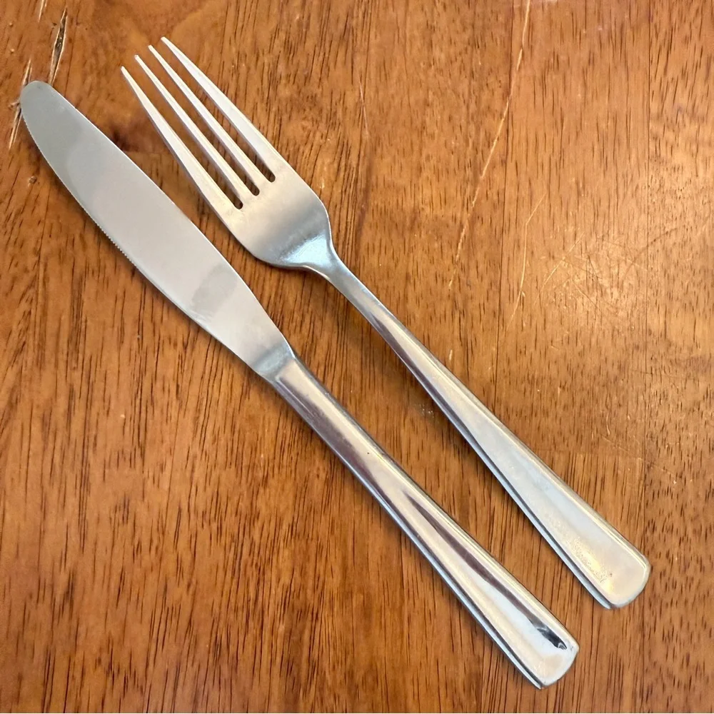 Hampton Silversmiths Stainless 235 Flatware Replacement Pcs 1 Knife 1 Salad Fork